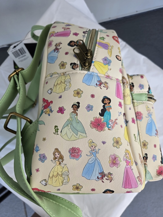 disney princess mini backpacks Loungefly Cinderella Lenticular Series Backpack Let her carry a world of wonder with this enchanting Disney Princess Allover Printed PU Mini Backpack Disney Rose Checker Mini Backpack